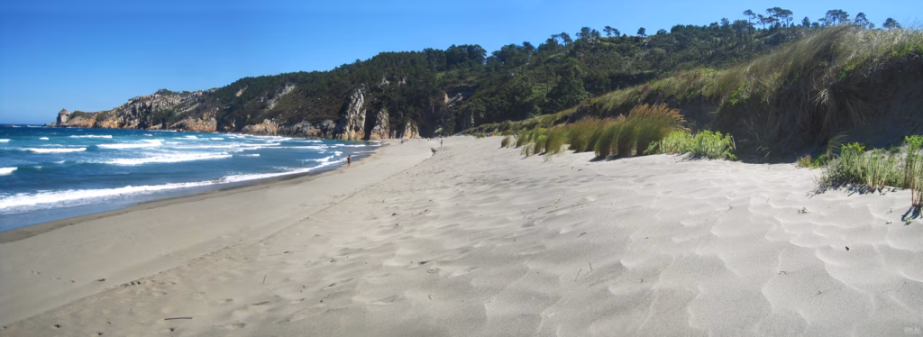 Photo of the beach and dunes at Barayo